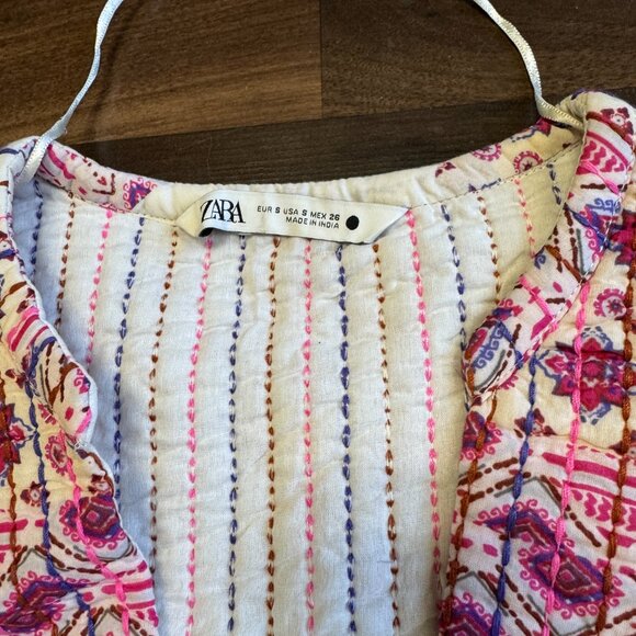 Zara Printed Quilted Matching Top and Bottom - Picture 5 of 8